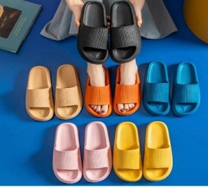 Home Slippers Thick Platform Anti-Slip Slides Sandals for Men & Women